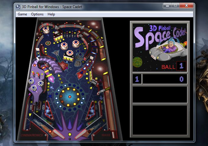 windows games 3d pinball space cadet