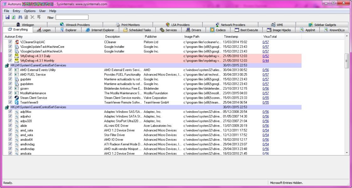 como se usa process monitor sysinternals