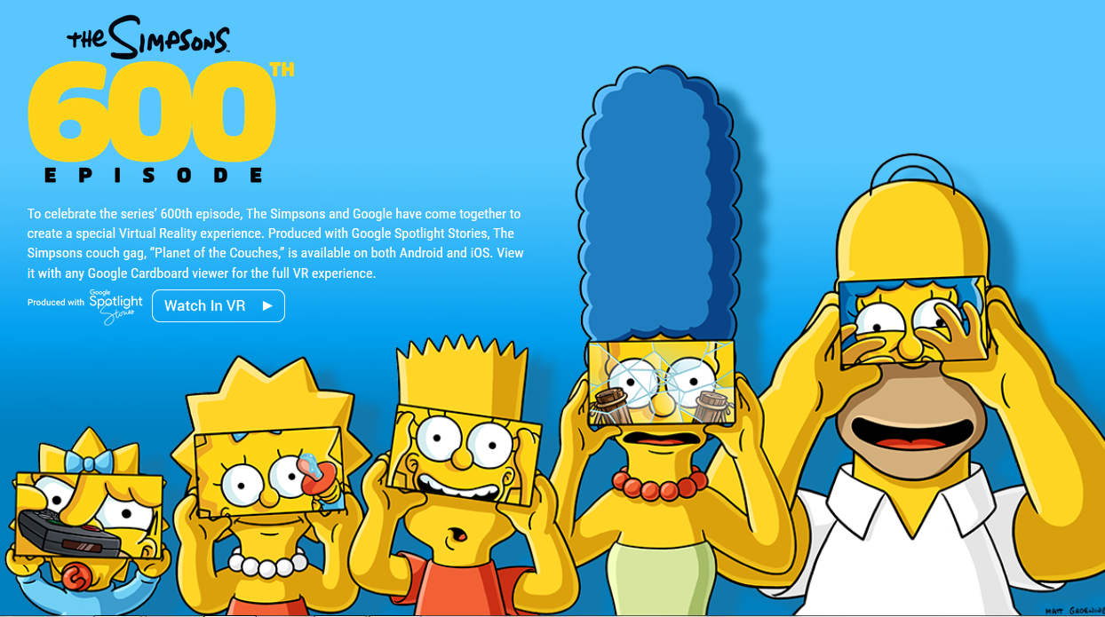 Los Simpson en realidad virtual: Descarga la app para ver Los Simpson en VR  – NeoTeo