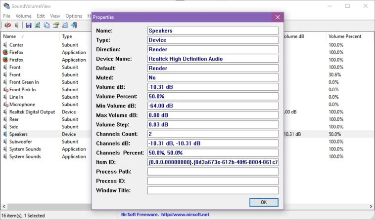 SoundVolumeView 2.43 download the new version for mac