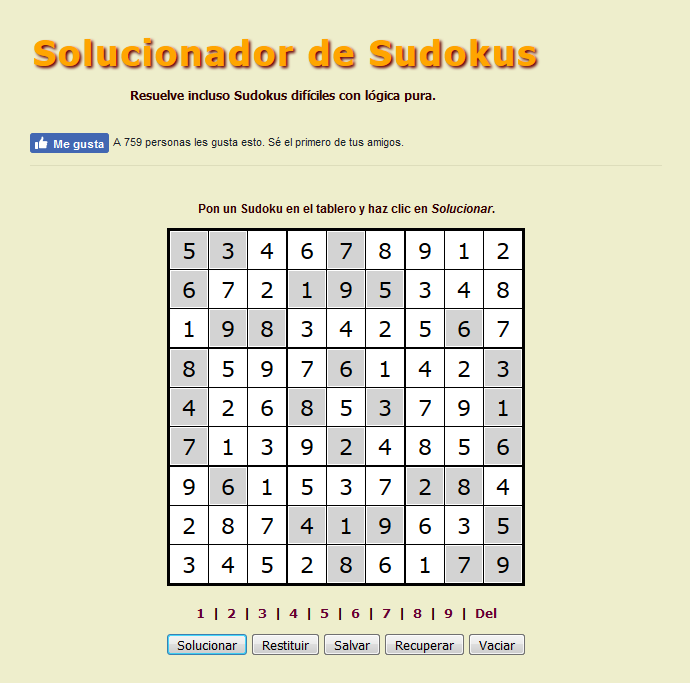 Cómo resolver sudokus: Sitios solucionadores sudoku NeoTeo