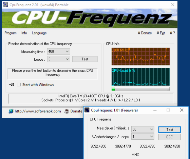 CpuFrequenz 4.21 free instals