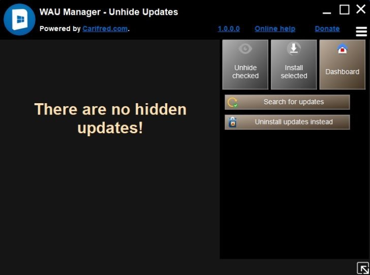 instal the new WAU Manager (Windows Automatic Updates) 3.4.0