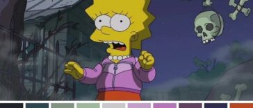 Las paletas de colores de Los Simpsons