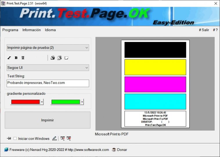 instal the last version for android Print.Test.Page.OK 3.01