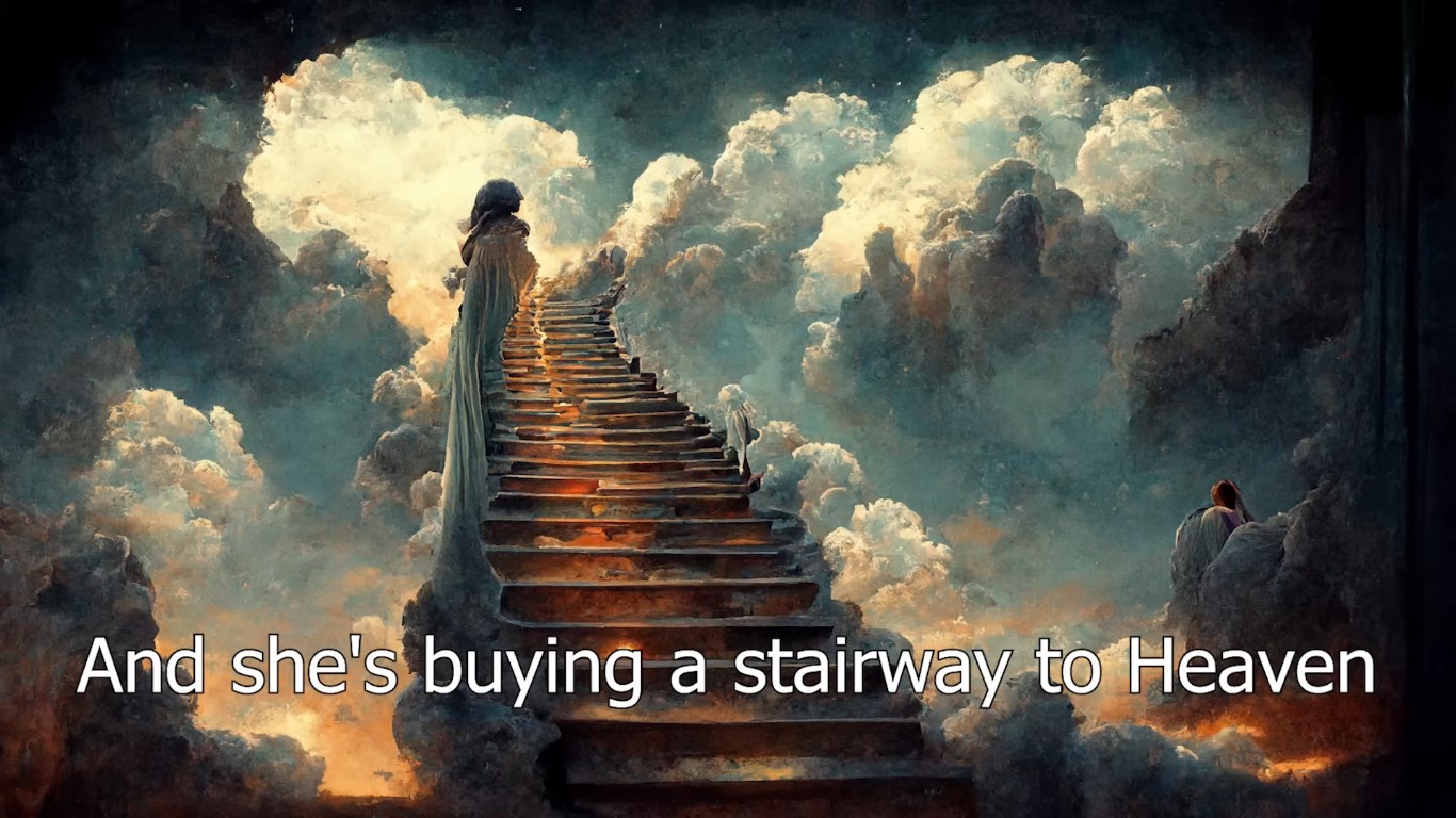 AI Illustrates Led Zeppelin's Stairway To Heaven By