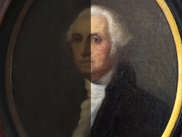 George Washington y rayos láser, ft. Baumgartner Restoration