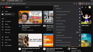 Control Panel for YouTube: Extensión para optimizar la interfaz de YouTube