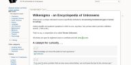 Wikenigma: Una «Enciclopedia de Desconocidos»